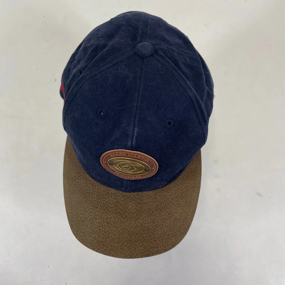 American Needle Mark Martin Valvoline Navy Brown Strapback NASCAR‎ Racing Hat